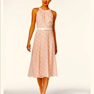 Tommy Hilfiger halter midi polka dot dress in pink💖